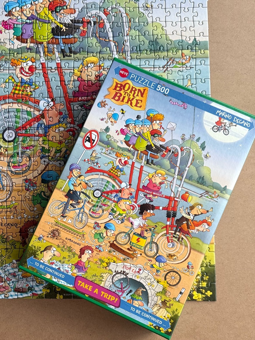 Heye Born to Bike 500 Piece Jigsaw Puzzle